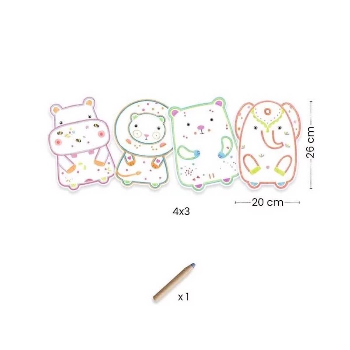 Animaux sauvages à révéler Djeco