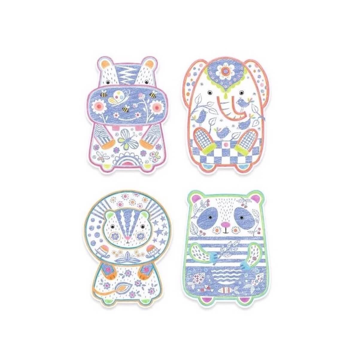 Animaux sauvages à révéler Djeco