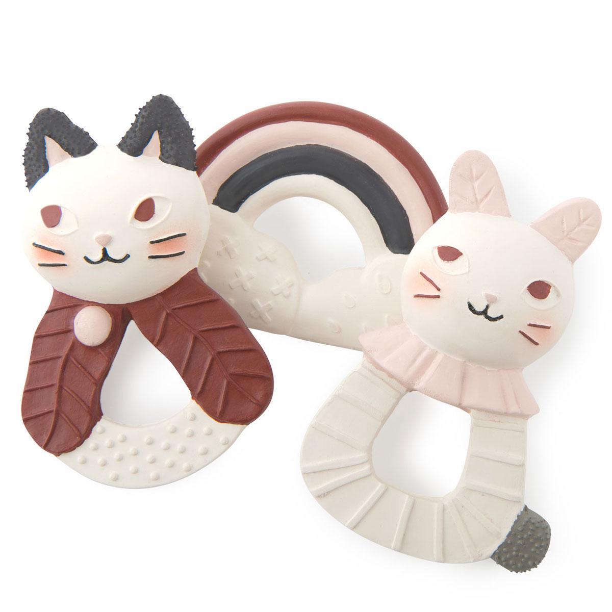 Anneau de dentition arc-en-ciel APRÈS LA PLUIE Moulin Roty