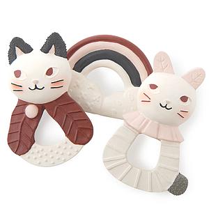 Anneau de dentition arc-en-ciel APRÈS LA PLUIE Moulin Roty