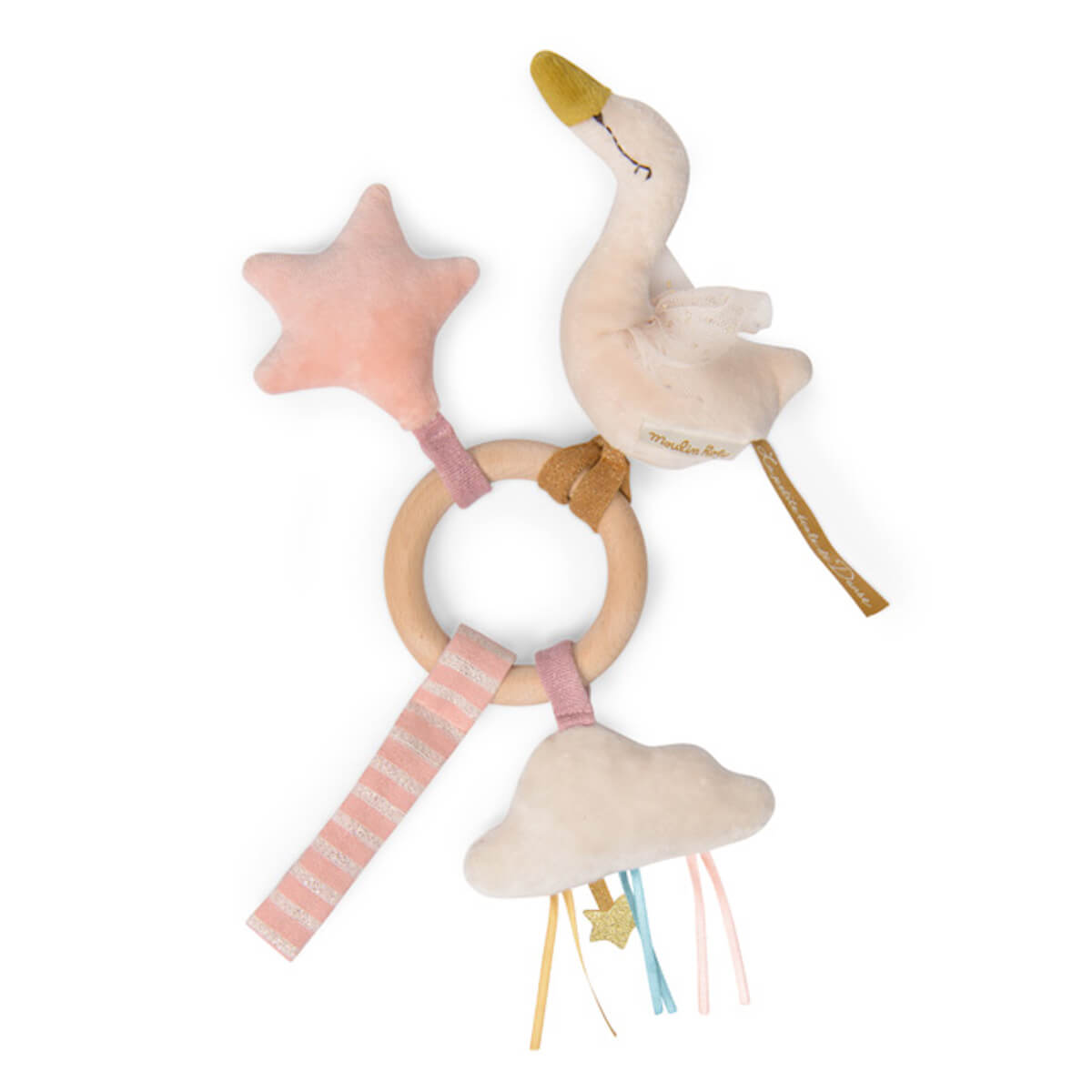 Anneau de dentition cygne LA PETITE ECOLE DE DANSE Moulin Roty