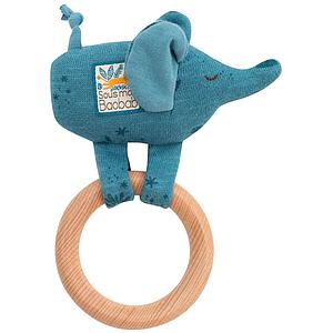 Anneau-hochet bois éléphant SOUS MON BAOBAB Moulin Roty
