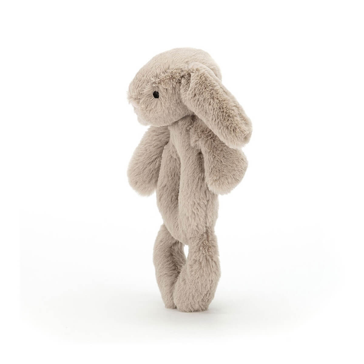 Anneau hochet lapin BASHFUL Jellycat beige