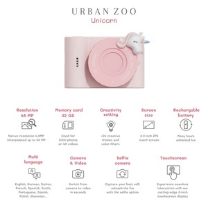 Appareil Photo Periwinkle Urban zoo LICORNE Zoofamily