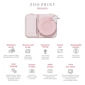 Appareil photo Zoo print LICORNE Zoofamily
