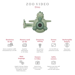 Appareil photo Zoo video DINO VERT Zoofamily