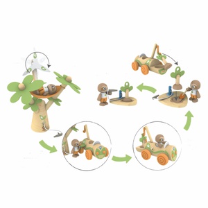 Arbre éolienne et voiture électrique Hape