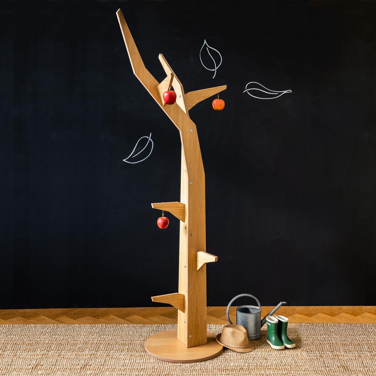 Arbre porte manteau KASVA Multiplex placage chêne huilé