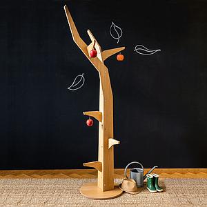 Arbre porte manteau KASVA Multiplex placage chêne huilé