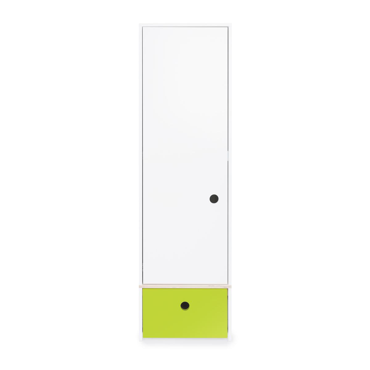 Armoire 1 porte COLORFLEX Abitare Kids façade tiroir lime