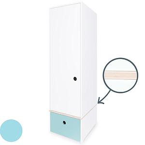 Armoire 1 porte COLORFLEX Abitare Kids façade tiroir sky blue 