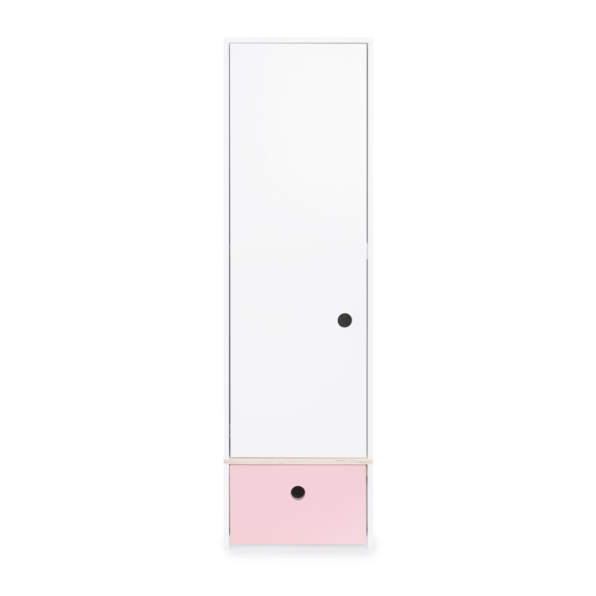 Armoire 1 porte COLORFLEX Abitare Kids façade tiroir sweet pink