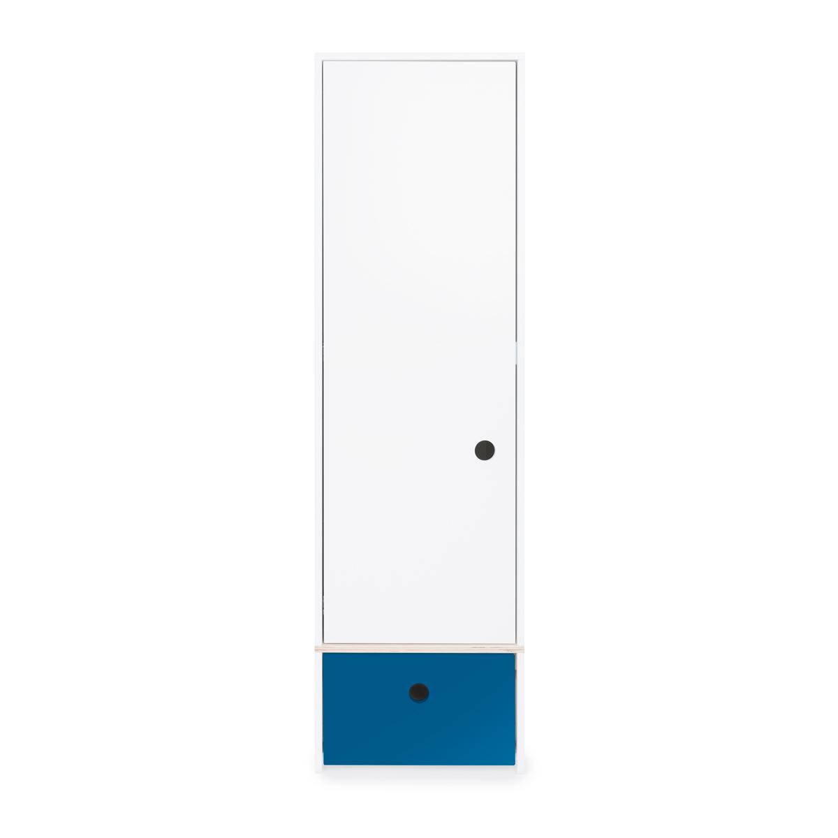 Armoire 1 porte COLORFLEX façade tiroir deep marine