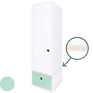 Armoire 1 porte COLORFLEX façade tiroir mint