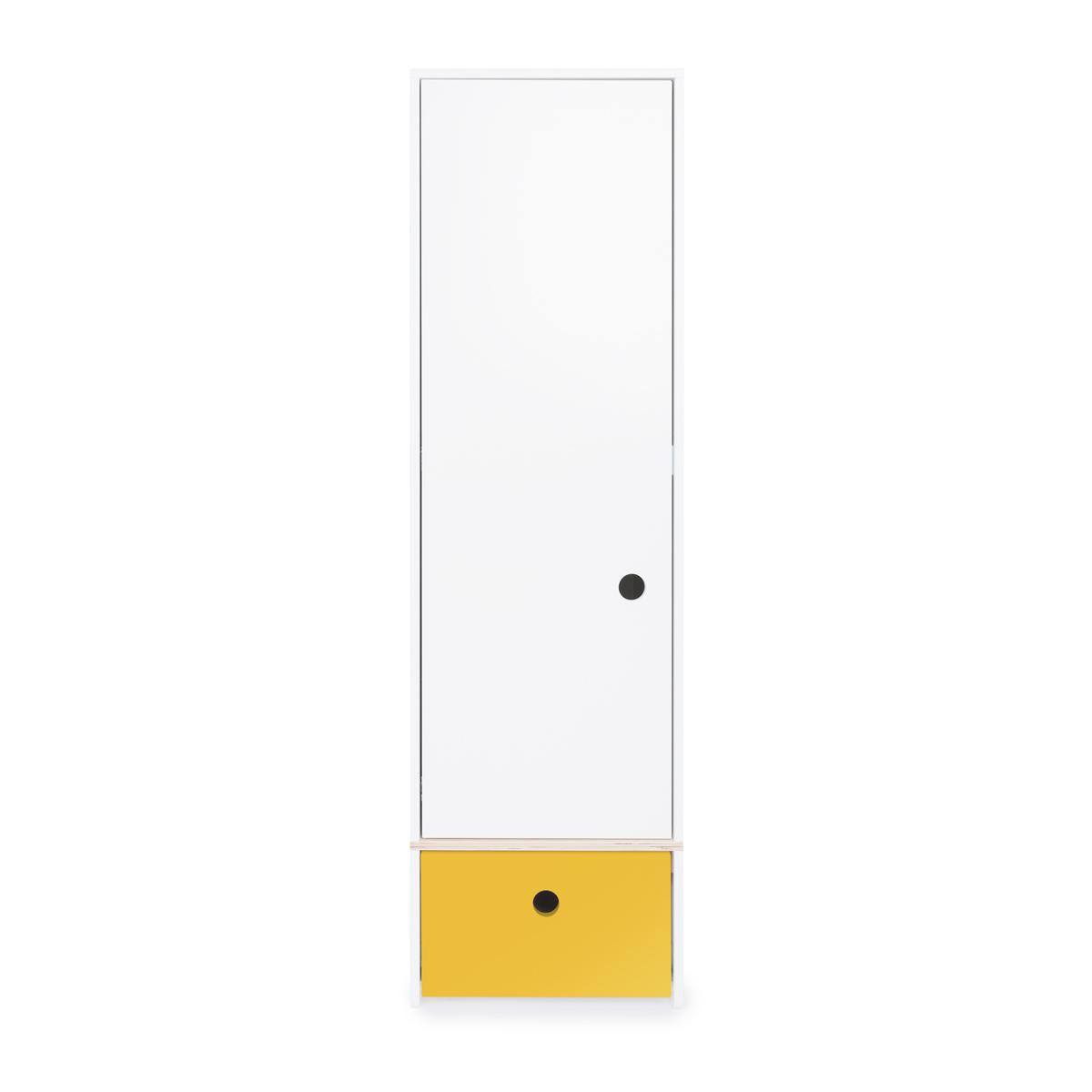 Armoire 1 porte COLORFLEX façade tiroir nectar yellow