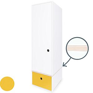 Armoire 1 porte COLORFLEX façade tiroir nectar yellow