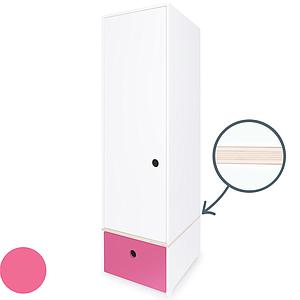 Armoire 1 porte COLORFLEX façade tiroir pink