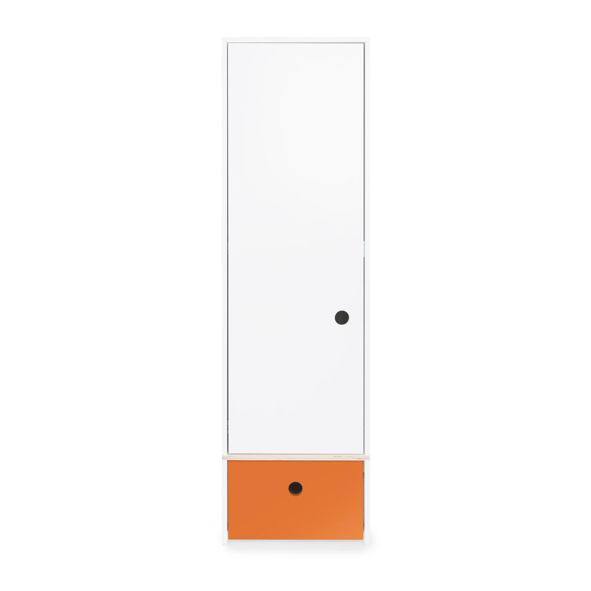 Armoire 1 porte COLORFLEX façade tiroir pure orange
