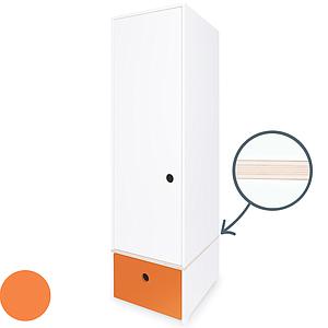 Armoire 1 porte COLORFLEX façade tiroir pure orange