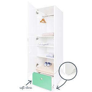 Armoire 1 porte COLORFLEX façade tiroir seafoarm 