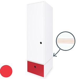 Armoire 1 porte COLORFLEX façade tiroir true red