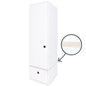 Armoire 1 porte COLORFLEX façade tiroir white