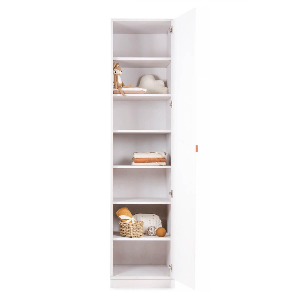 Armoire 1 porte DELUXE finition blanchi