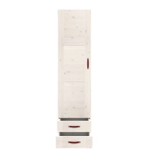 Armoire 1 portes 2 étagères 50cm Lifetime whitewash