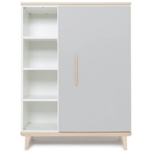 Armoire 120 cm 1 porte NADO Retro finition frêne manhattan grey