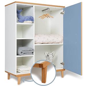 Armoire 120cm 1 porte NADO By A.K. capri blue