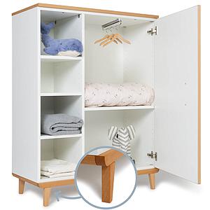 Armoire 120cm 1 porte NADO By A.K. white