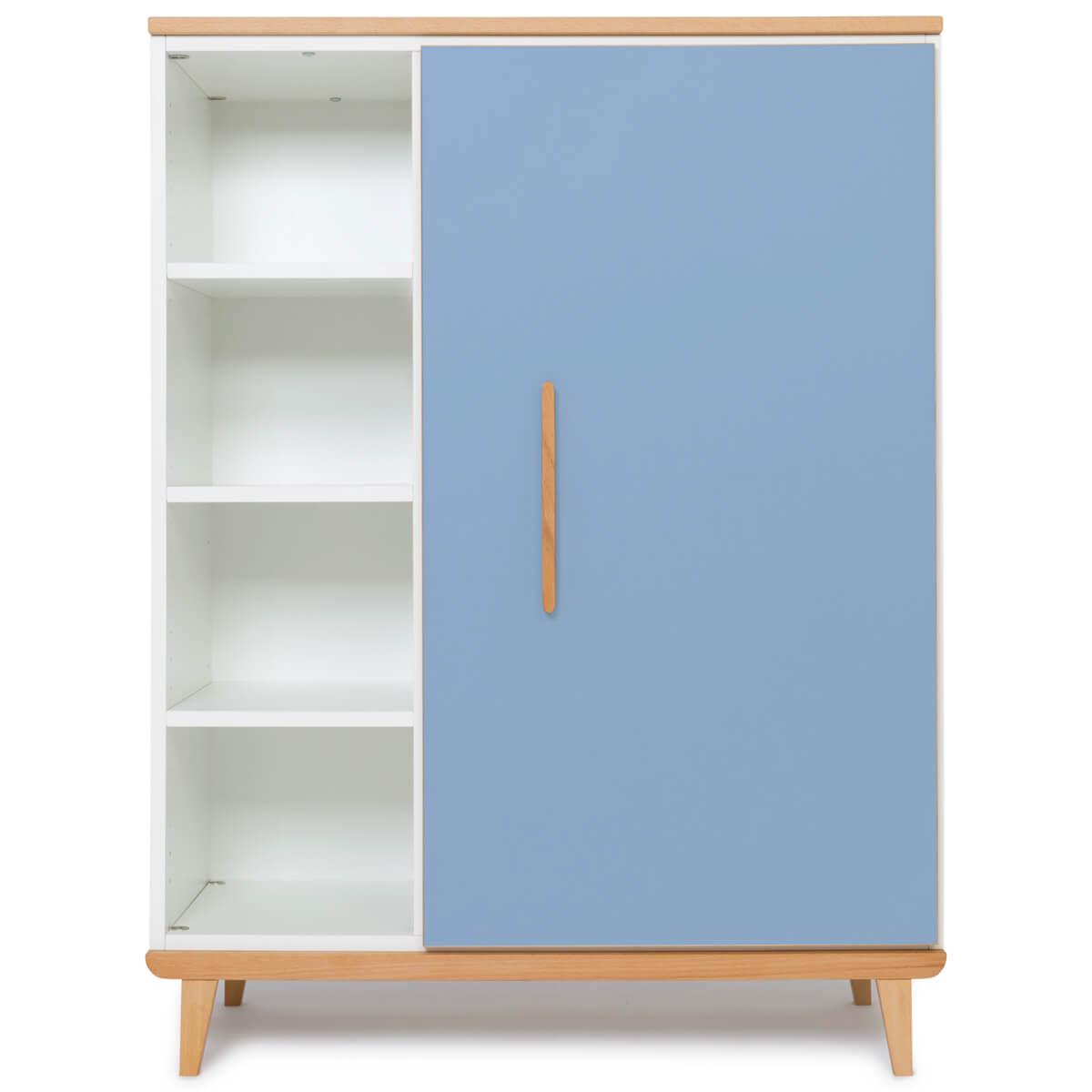 Armoire 120cm 1 porte NADO capri blue