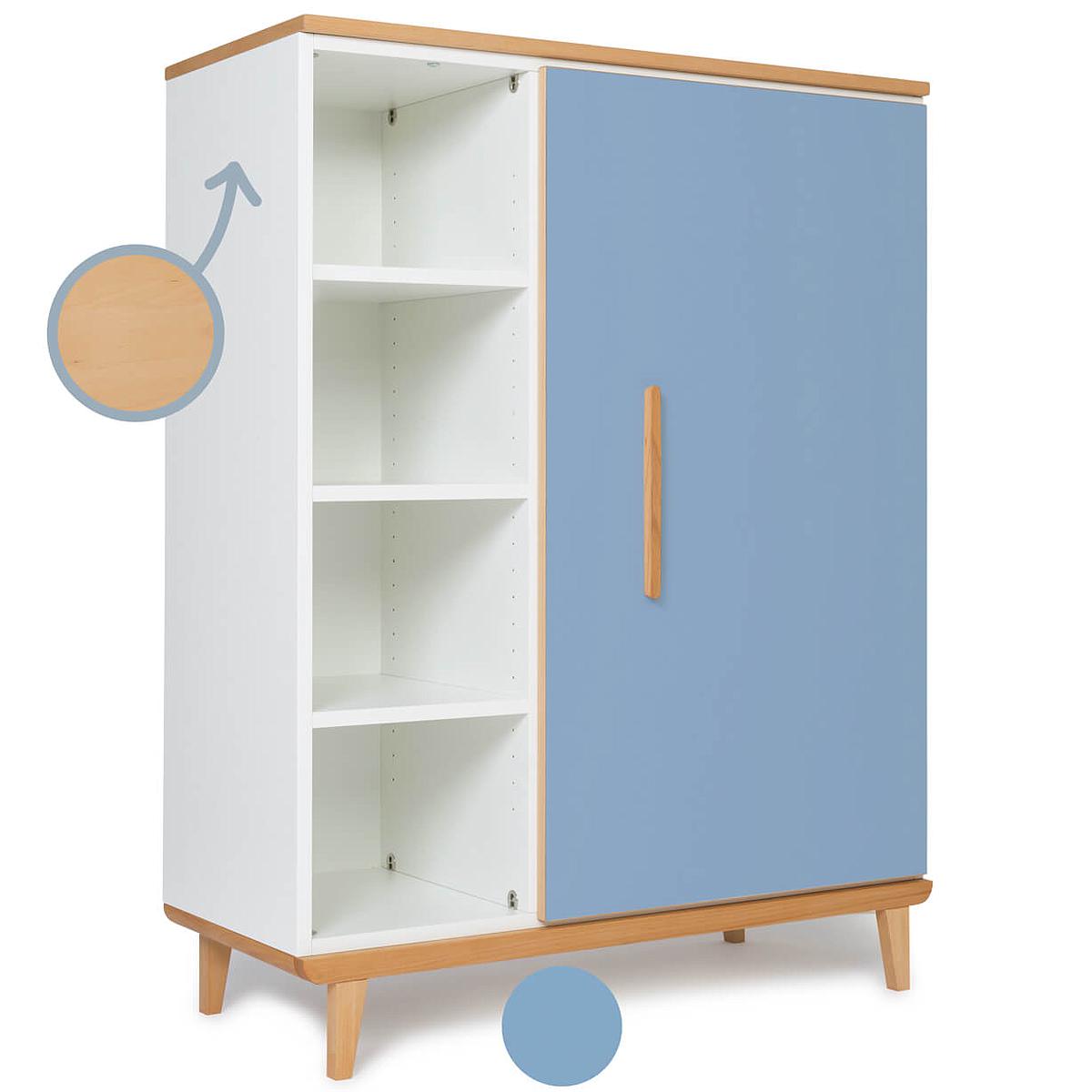 Armoire 120cm 1 porte NADO capri blue