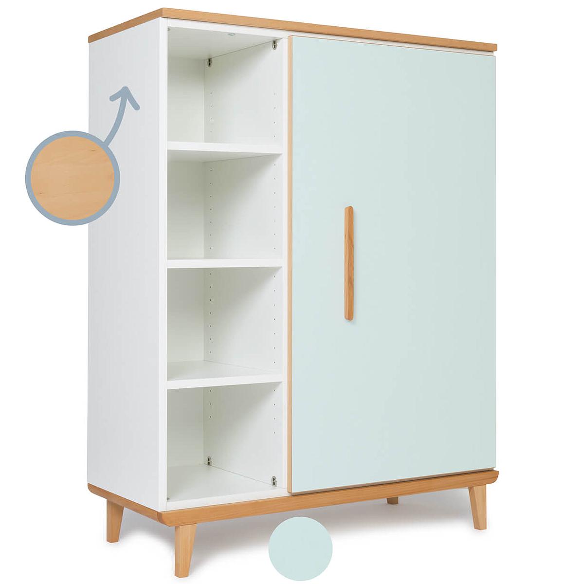 Armoire 120cm 1 porte NADO mint
