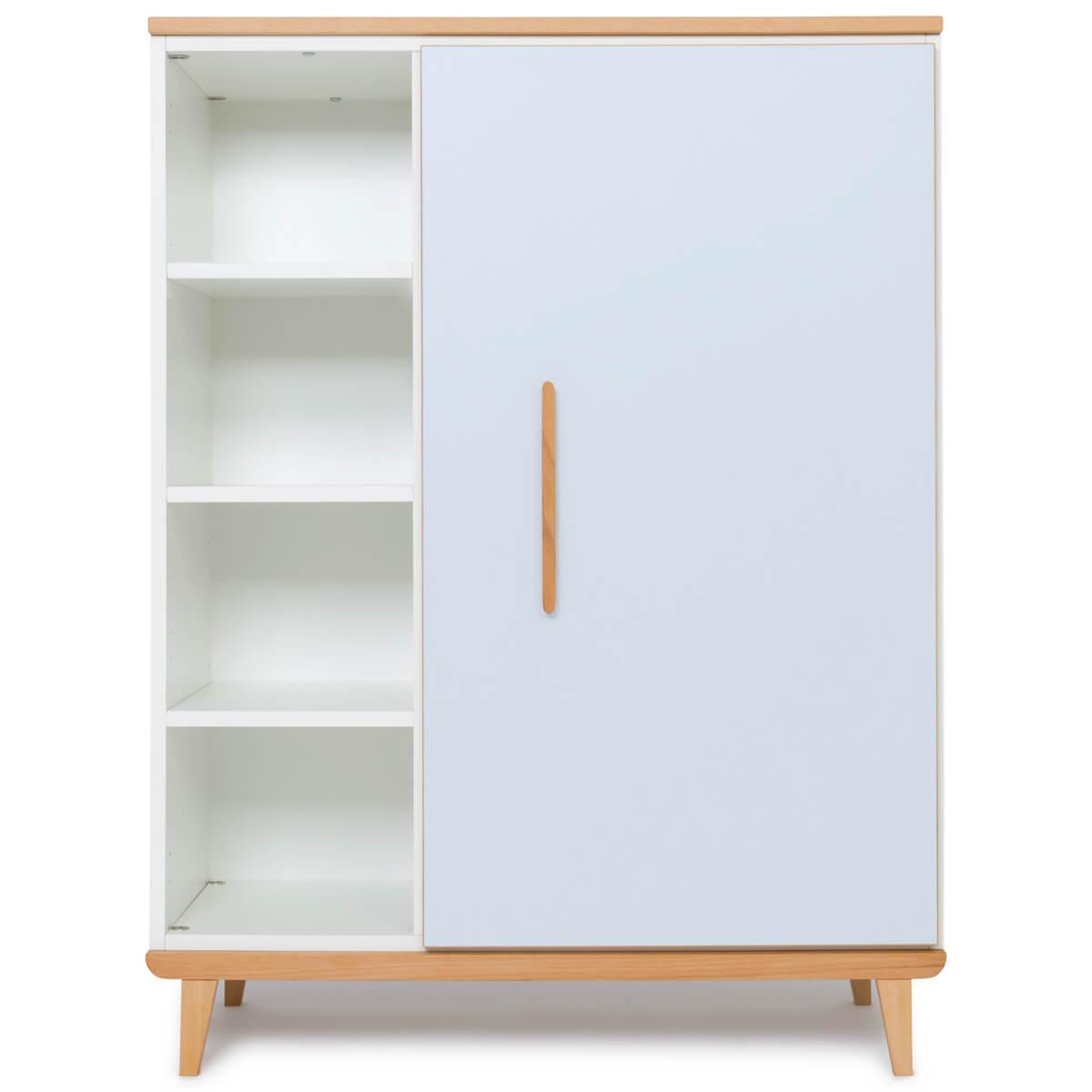 Armoire 120cm 1 porte NADO sky blue