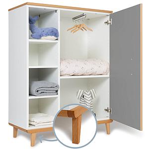 Armoire 120cm 1 porte NADO slate grey