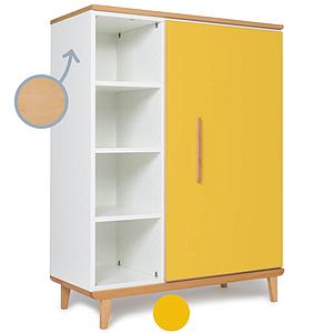 Armoire 120cm 1 porte NADO sunshine yellow