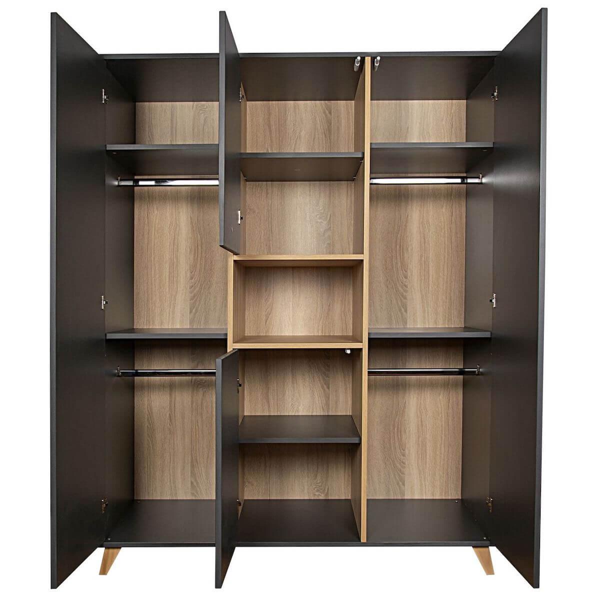 Armoire 143x190cm LOFT Quax anthracite