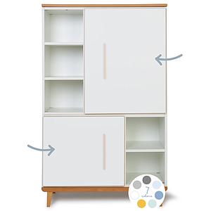 Armoire 147cm 2 portes hors façades NADO 