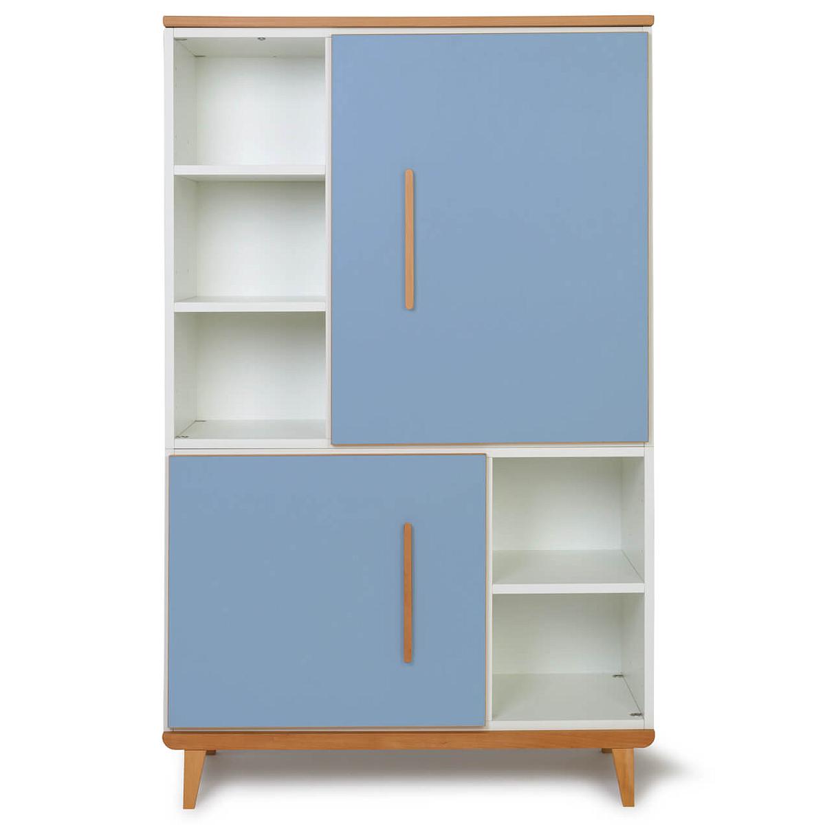 Armoire 147cm 2 portes NADO capri blue