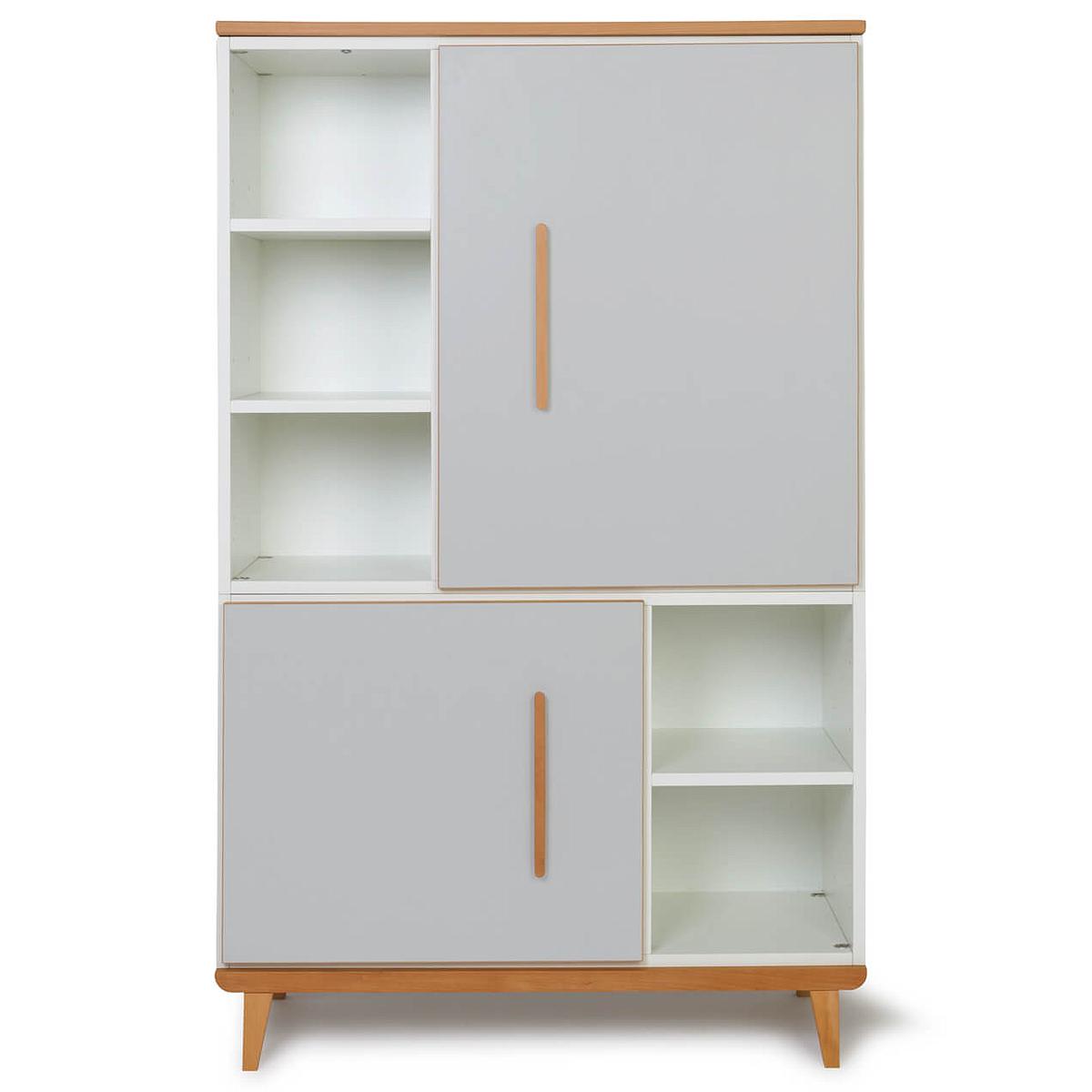 Armoire 147cm 2 portes NADO manhattan grey