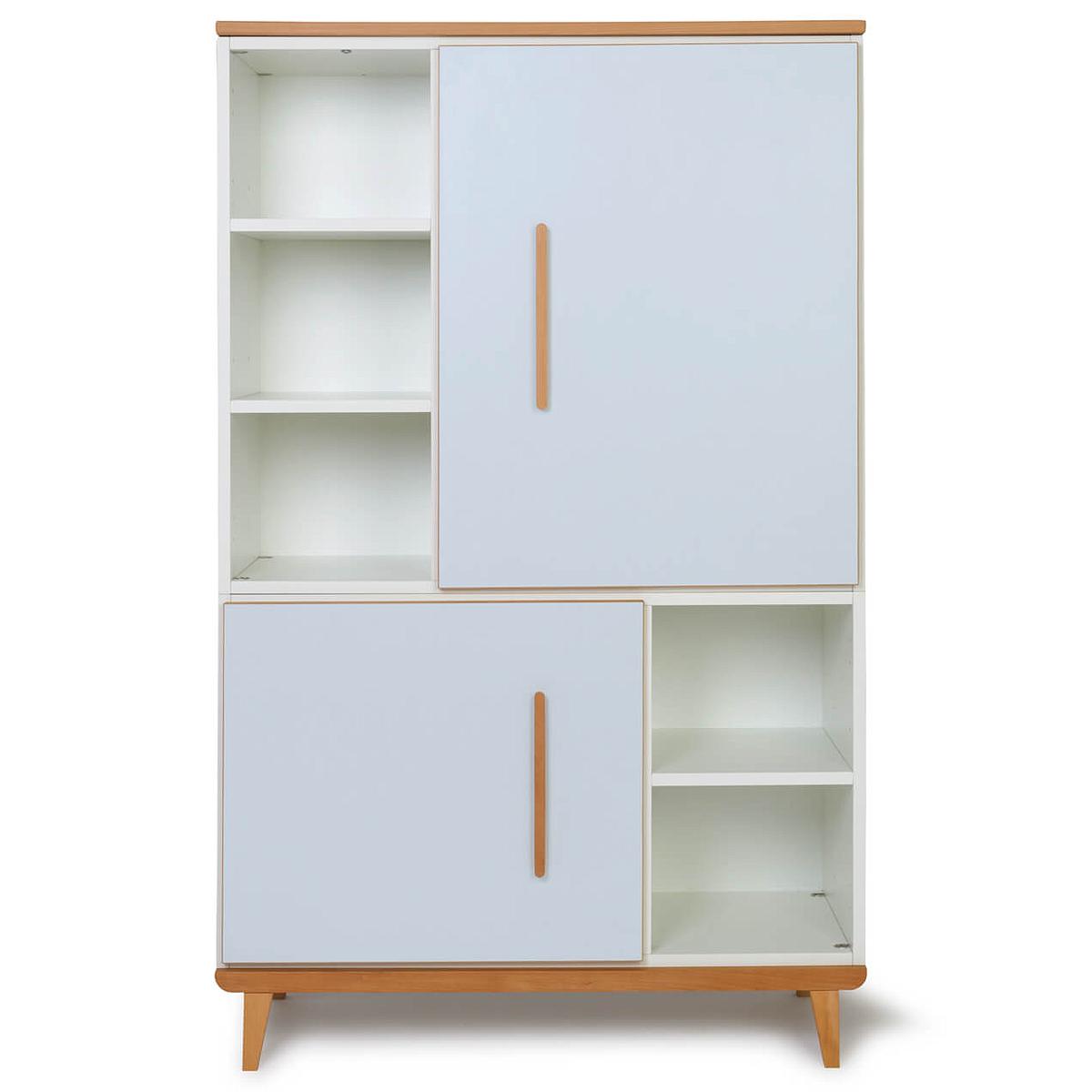 Armoire 147cm 2 portes NADO sky blue