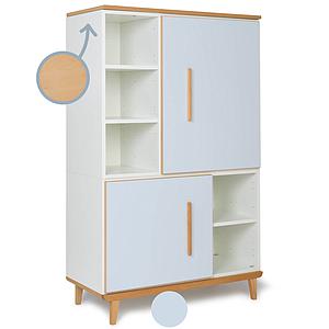 Armoire 147cm 2 portes NADO sky blue