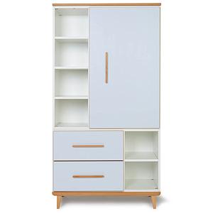 Armoire 173cm 1 porte 2 tiroirs NADO By A.K. sky blue