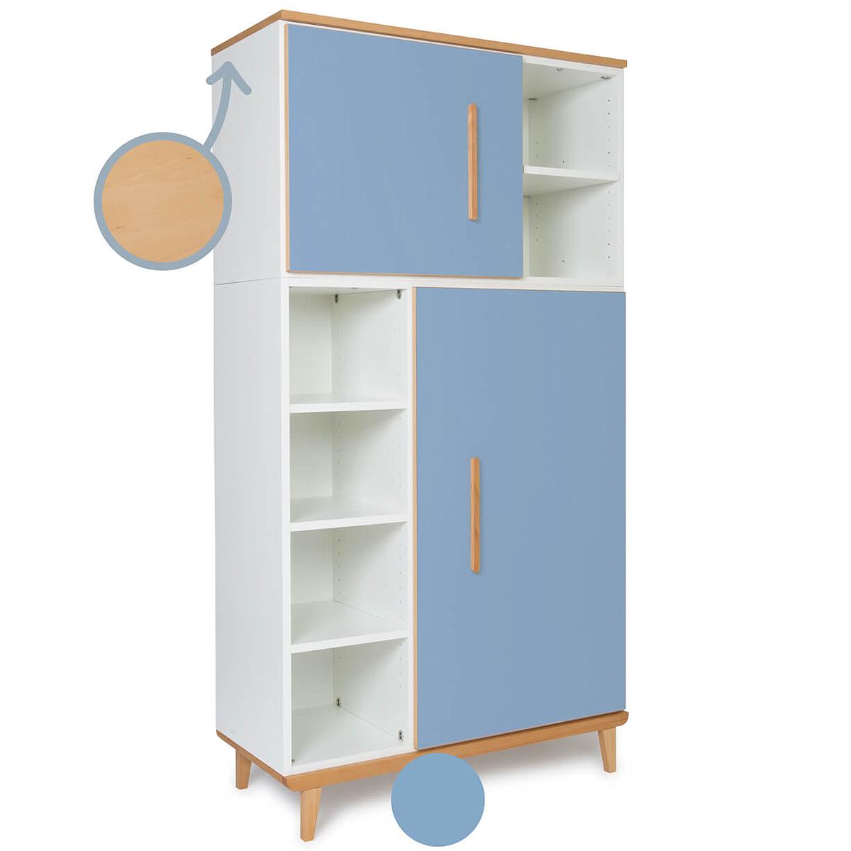 Armoire 173cm 2 portes NADO By A.K. capri blue