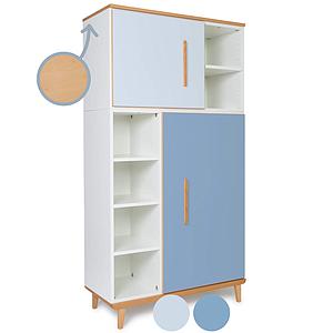 Armoire 173cm 2 portes NADO By A.K. sky blue-capri blue