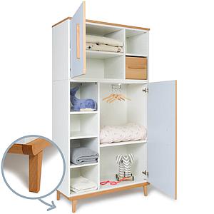 Armoire 173cm 2 portes NADO By A.K. sky blue