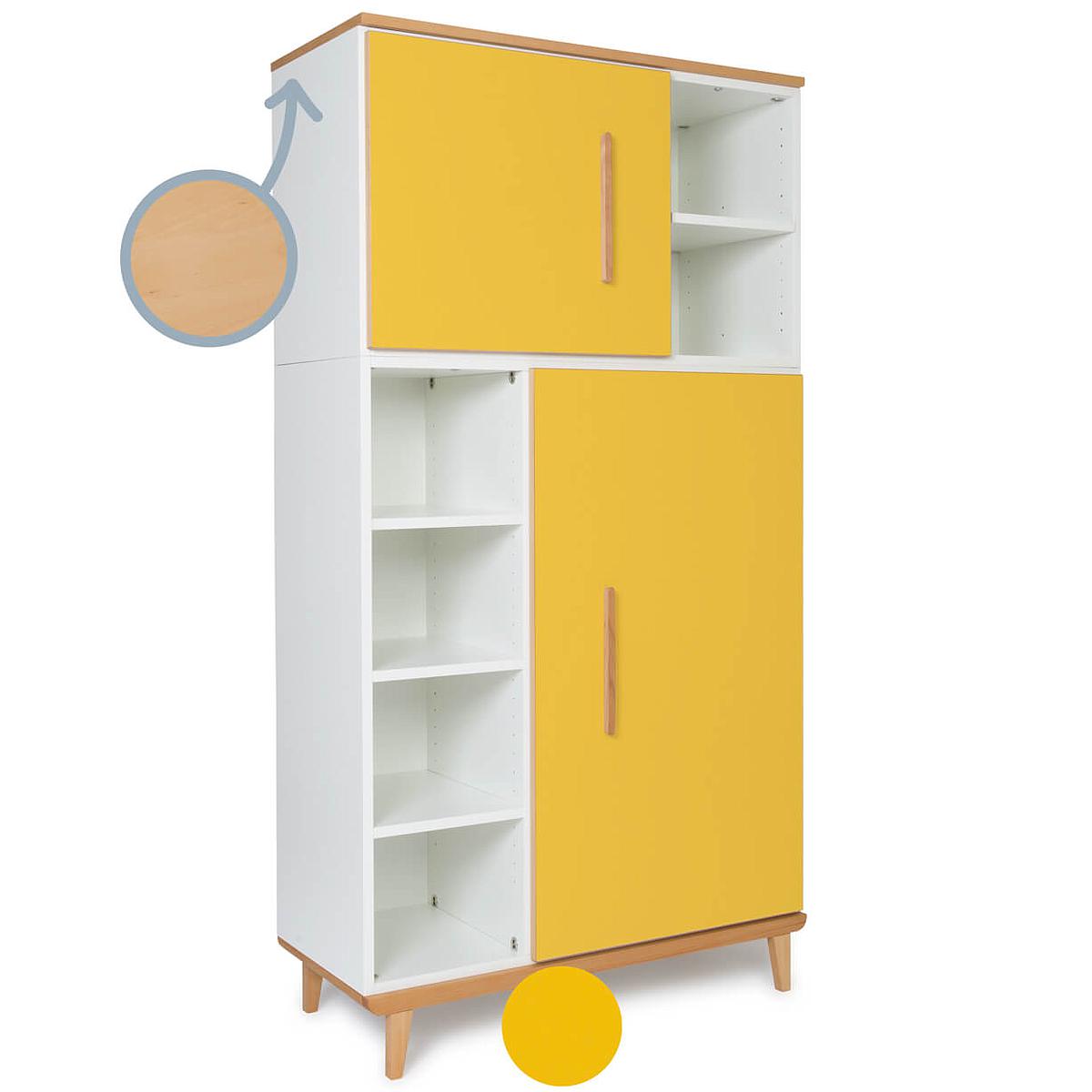 Armoire 173cm 2 portes NADO By A.K. sunshine yellow 