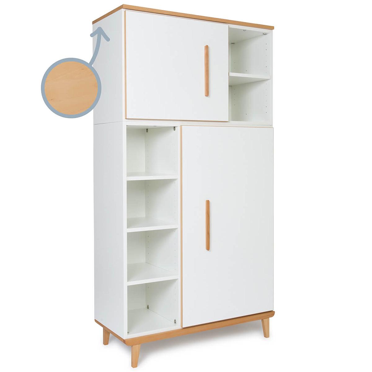Armoire 173cm 2 portes NADO By A.K. white