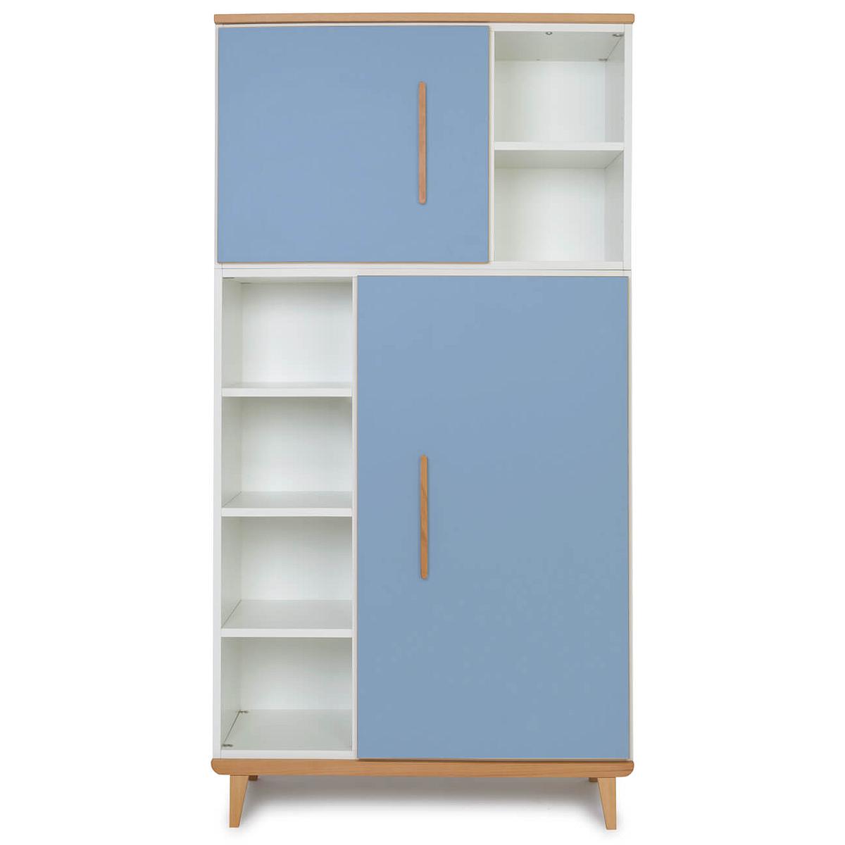 Armoire 173cm 2 portes NADO capri blue